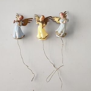 Vintage 50's Hong Kong mini Angel ornaments tree or wreath decor